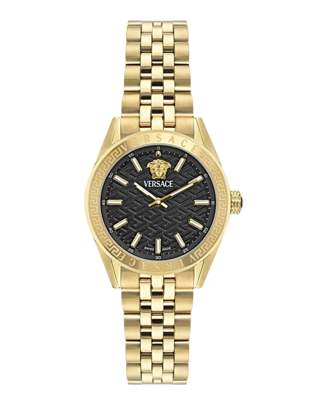 Versace Damen Analog Quarz Armbanuhr V-Code