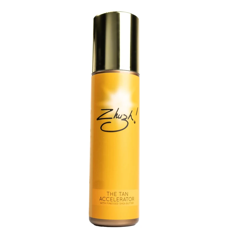 Zhuzh! Tan Accelerator 200ml - Fast Acting Natural Tan Enhancer, Hydrating Formula for Sun and Sunbed Use, Nourishing Ingredients for a Deep, Even, Long-Lasting Sun-Kissed Glow