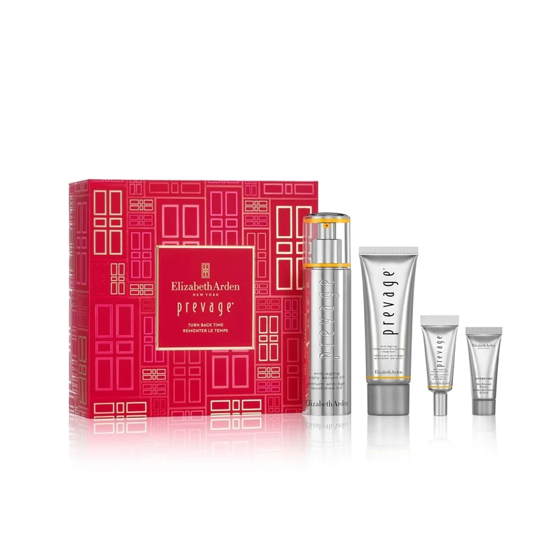 Elizabeth Arden TURN BACK TIME Prevage 2.0 Anti-Aging Daily Serum 4-Piece Gift Set, anti-aging, anti-oxidant & environmental protection skincare, luxury gifting for women - Image 1