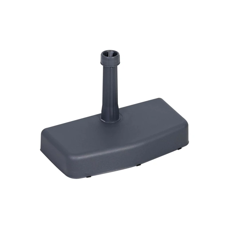 Avilia Umbrella Stand for Sun Umbrella - Wall Base for Stable Parasol, Concrete Filled, Adjustable Diameter 21-36 mm, Plastic, 20 kg, Anthracite, 50 x 25 x 9 cm - Image 1