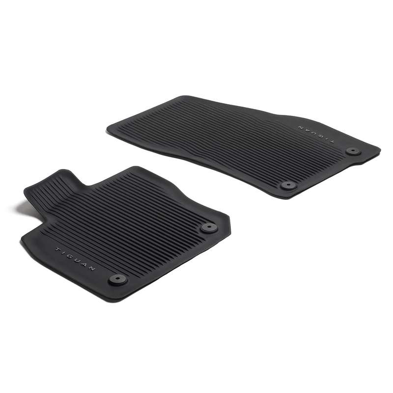 Volkswagen Rubber Car Mats Premium, Black, For VW Tiguan 3 (CT1) from 2024, Front, Original, Fitted