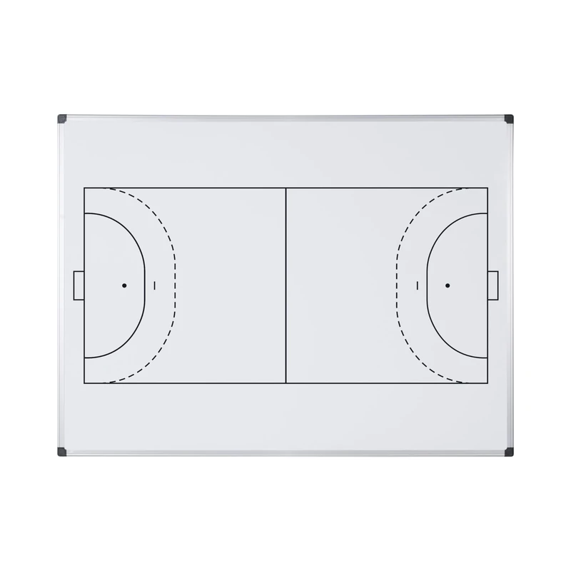 Bi-Office Maya Magnetic Handball Printed Whiteboard - 900x600mm - Lacquered Steel Printed Surface, Aluminium Frame