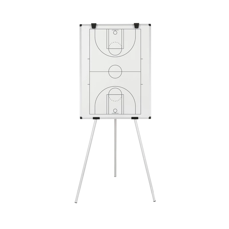 Bi-Office Kyoto Easel with Magnetic Basketball Printed Whiteboard - 900x600mm - Lacquered Steel Printed Surface, Aluminium Frame