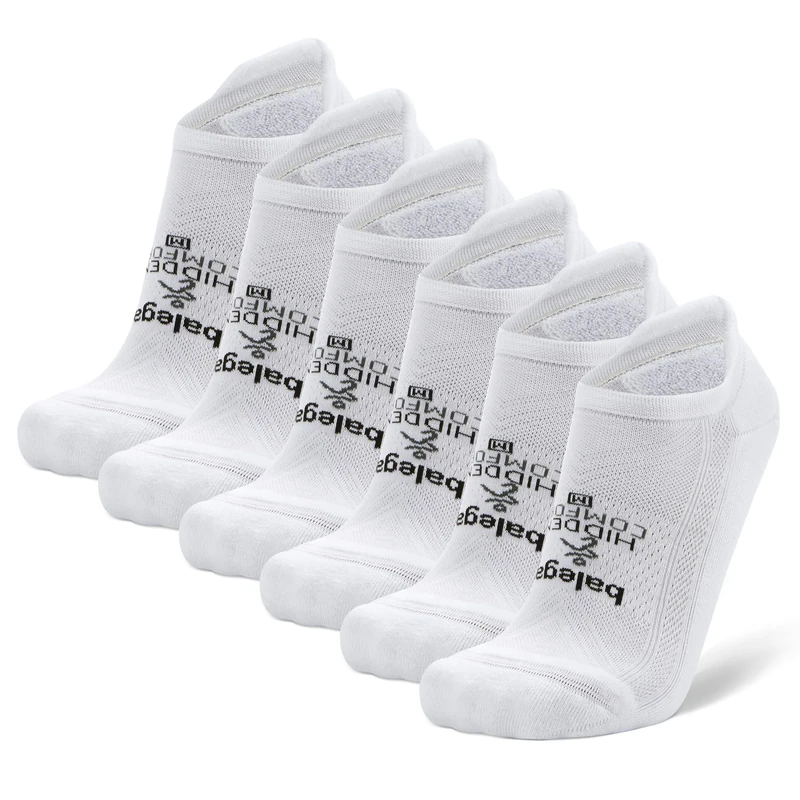 Balega Standard Hidden Comfort 6-Pack, White, Large