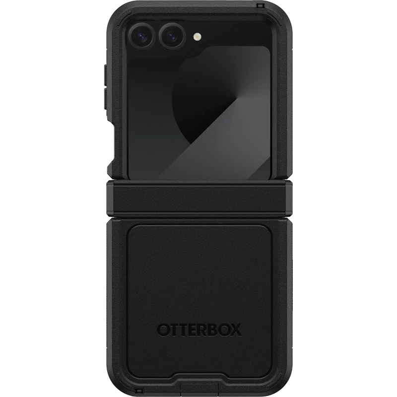 OtterBox Galaxy Z Flip6 Defender Series XT Case - Black, Screenless, Screenless, Rugged Hinge Protection, Lanyard Attachment, PowerShare and Wireless Charging Compatible - Image 1
