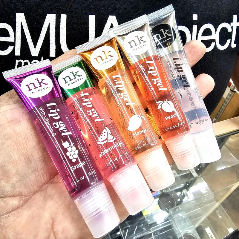 The Make-Up Artist Project Pack of 5 Fruity Lip Gel with Vitamin E - Clear, Grape, Peach, Watermelon & Mango