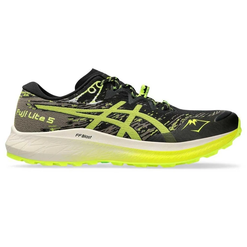 ASICS Fuji Lite 5 Sneaker Black Safety Yellow