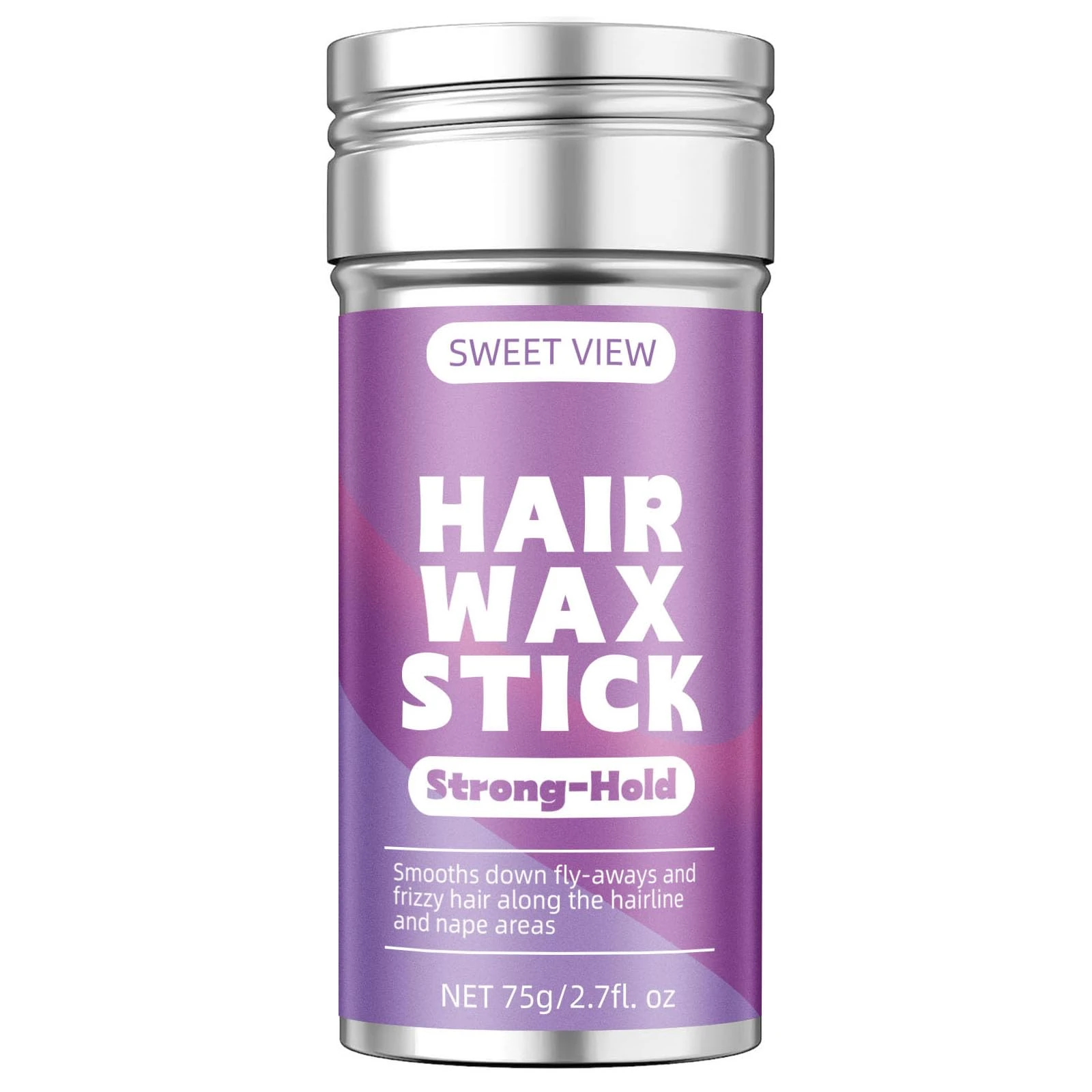 SWEET VIEW Hair Wax Stick, Flexible Hold Slick Back Hair Pomade/Balm for Smooth Flyaways, Frizz, Sleek Ponytail, Buns, Styling Accessory for Girls, Kids
