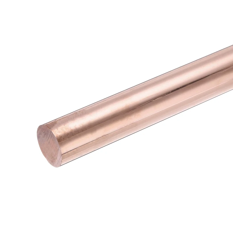 sourcing map Pure Copper Round Rod 25mm/0.98 Inch Diameter 330mm/13 Inch Length Solid Copper Rod Lathe Bar Stock for DIY Metal Craft Metal Working Hobbies