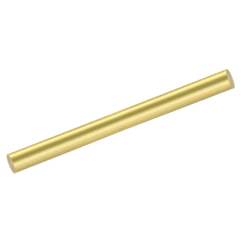 sourcing map 1pcs Brass Rods (25mm)1 Inch x (300mm)12 Inch Brass Solid Round Stock Lathe Bar for Knife Handles Pin DIY Craft Model Plane
