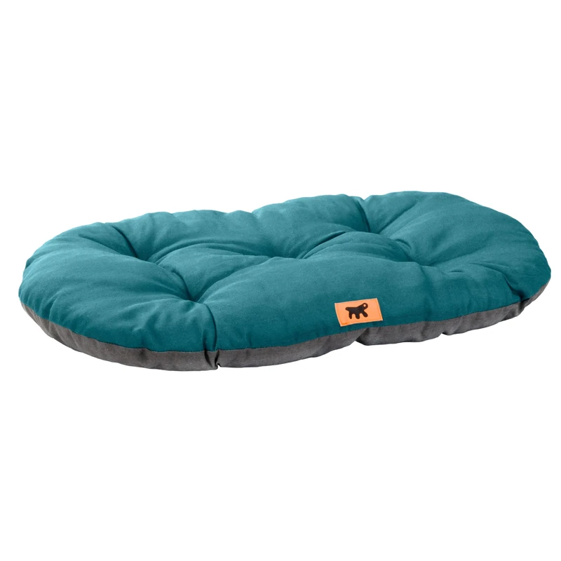 Ferplast Dog Bed Large Dog Cushion Washable Pet Mattress in Cotton with Soft Padding, 100 x 63 cm. Turquoise