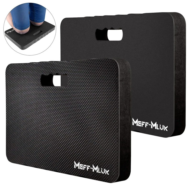 Meff-Mluk 2 Pack Kneeling Pad, Garden kneeling Pad, Comfortable Knee Pad Cushion, Foam Kneeler Mat, Knee pads for Gardening, Outdoor, Work, Yoga, Bath and More（42 x 26cm）