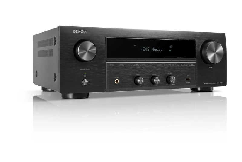 Denon DRA-900H 2.2 Ch 145W AV Receiver with HEOS Built-in, 8K Compatibility - Black