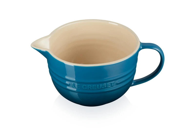 Le Creuset Stoneware Mixing Jug, 2 Litre, Deep Teal, 70106206420002