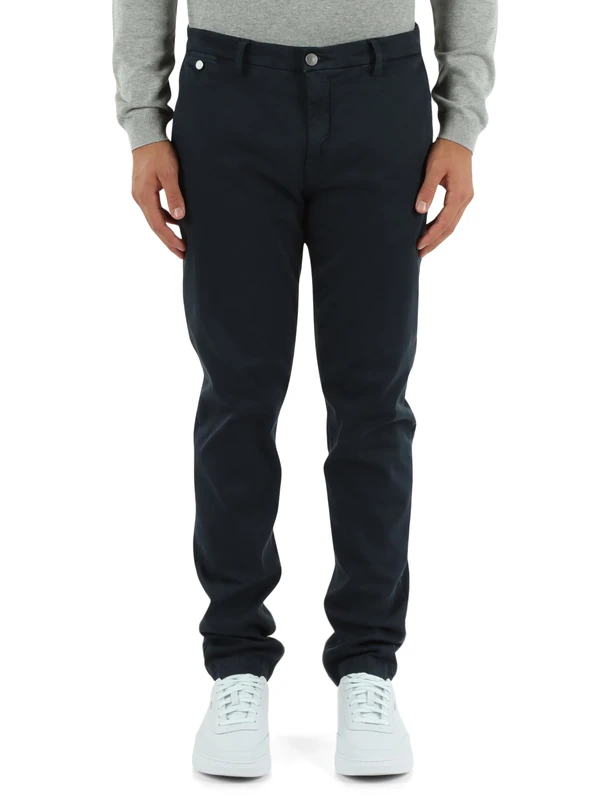 Replay Benni Hyperchino Men's Regular Fit Chino Jeans Colour X-Lite, 010 Blue, 33 W/32 L