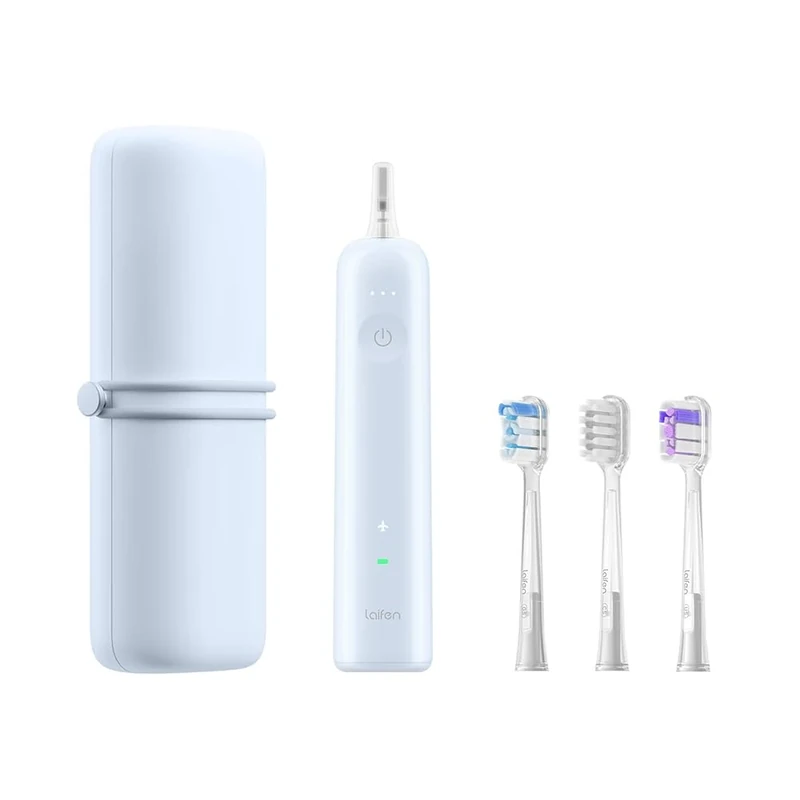 Laifen Wave Electric Toothbrush, Dual Action 60 Degree Oscillations & Vibrations, ABS White Plastic
