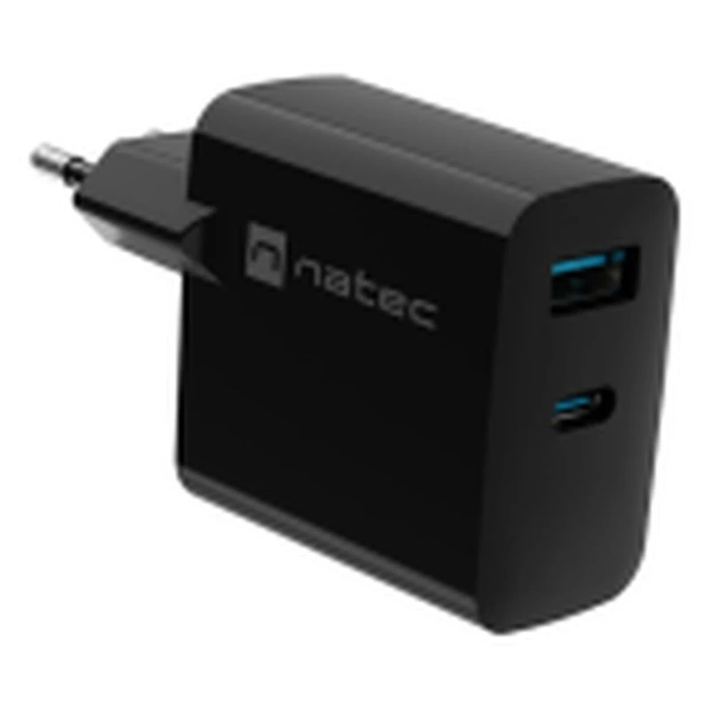 Natec 65W USB-C Wall Charger - Fast Charging Black - Image 1