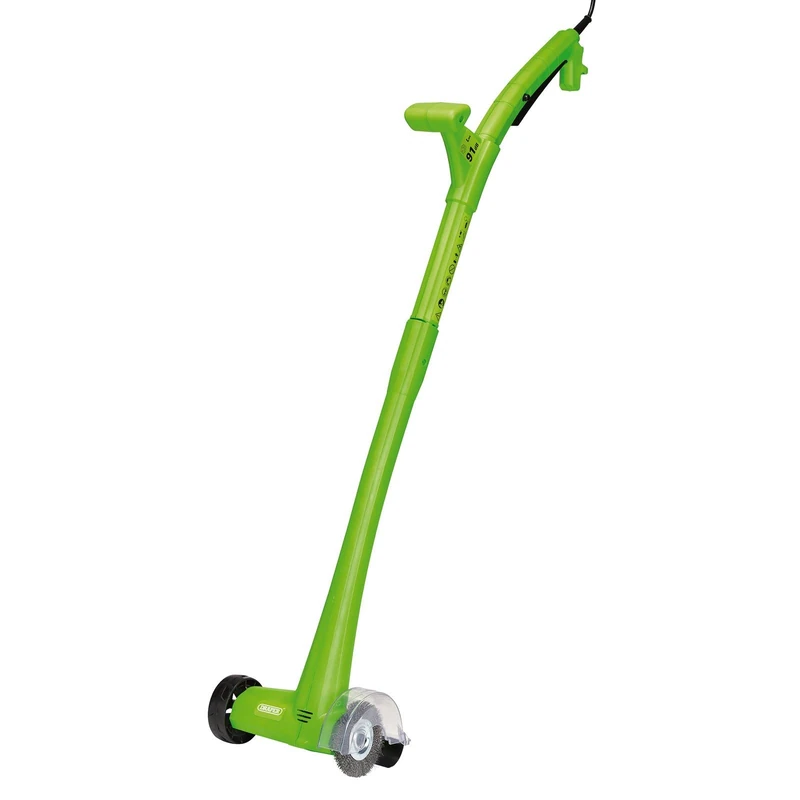 Draper Electric Weed Sweeper for Effortless Removal of Weeds, Moss and Dirt from Patios, Driveways and Paths - 84746 - Includes 2 Brushes - 140W