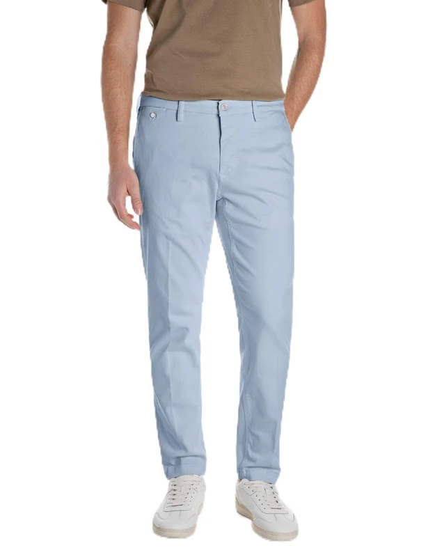 Replay Men's Benni Hyperchino Color Xlite Jeans, 579 Sky Grey, 31 W/32 L
