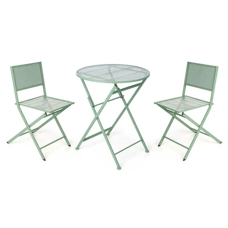 Ibergarden Table Set with 2 Chairs Green