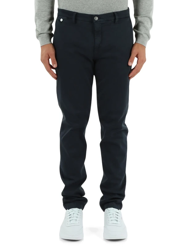 Replay Benni Hyperchino Men's Regular Fit Chino Jeans Colour X-Lite, 010 Blue, 40 W/34 L