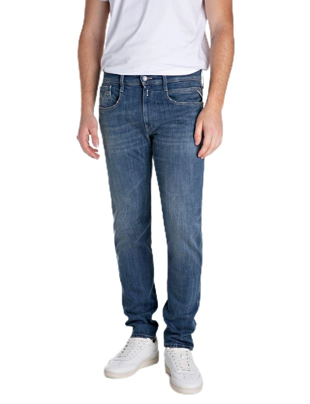 Replay Men's Anbass Jeans, 009 Medium Blue, 31 W/32 L