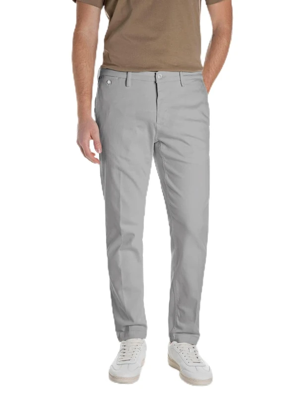 Replay Benni Hyperchino Men's Regular Fit Chino Jeans Colour X-Lite, 214 Dim Grey, 32 W/30 L