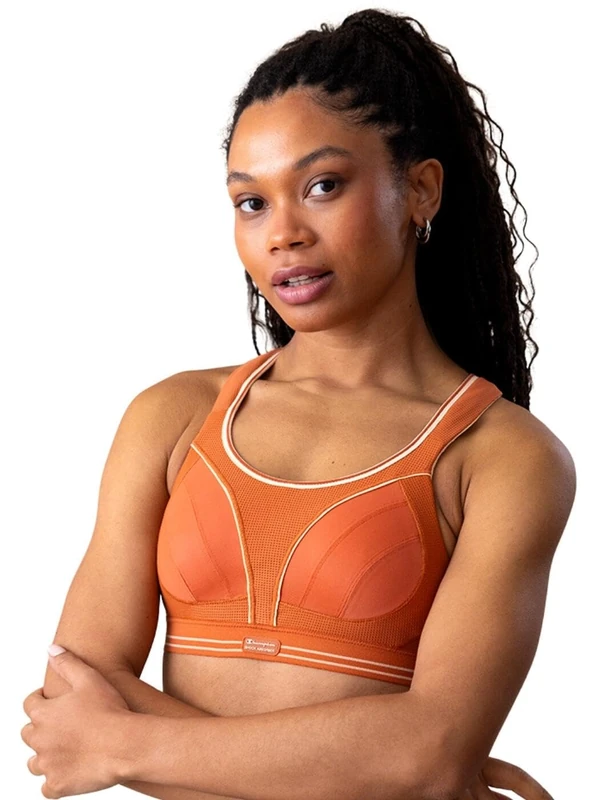 Champion Women's W - Shock Absorber Ultimate Run Bra, Orange (OS058), 70A