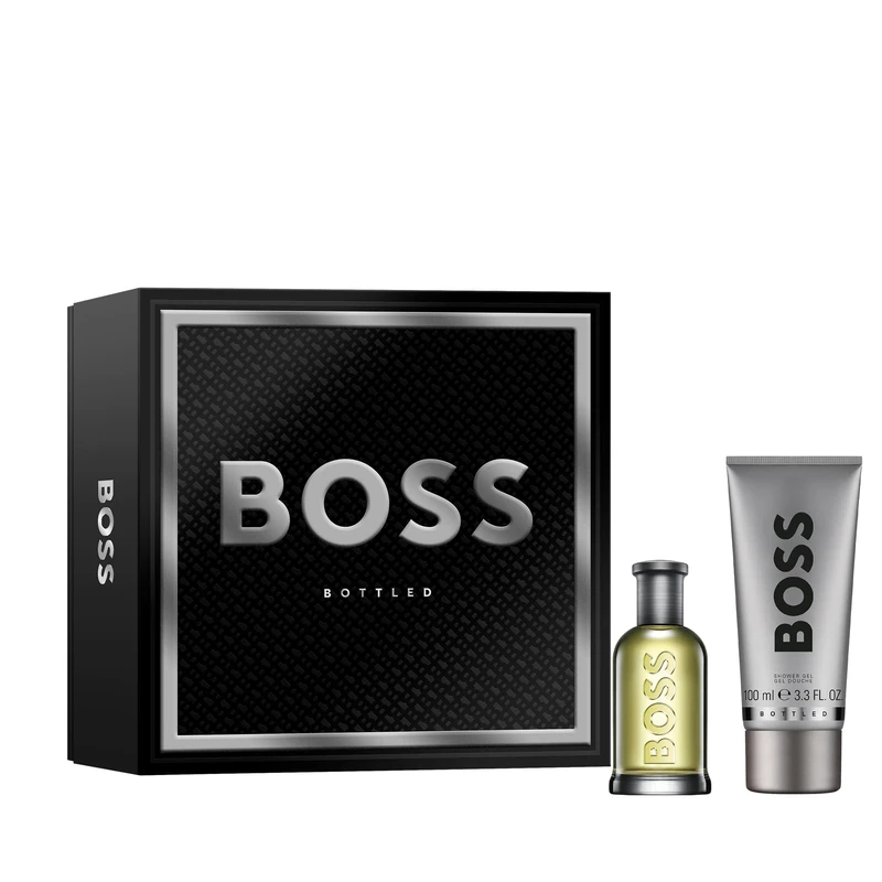 BOSS Men's 2 Piece BOSS Bottled Festive Giftset including an Eau de Toilette 50ml and Shower Gel 100ml - Image 1