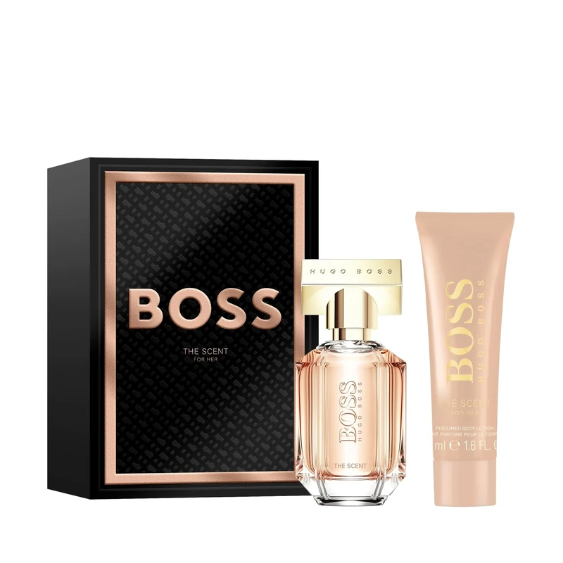 BOSS Women's 2 Piece BOSS The Scent For Her Festive Giftset including an Eau de Parfum 30ml and Body Lotion 50ml