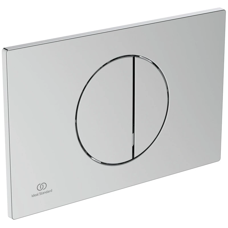 Ideal Standard Oleas Push Plate for ProSys Toilet Cisterns - 2 Quantities ABS Plastic Mechanical Push Buttons - Chrome