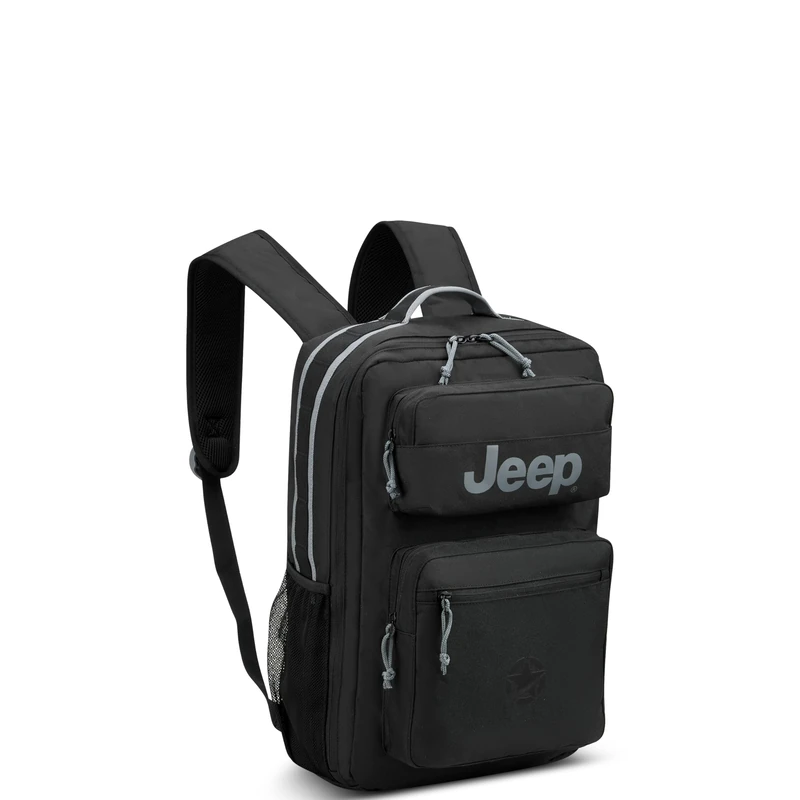 Jeep Unisex's JS015B Laptop Travel Backpack, Black, 15.6" - Image 1