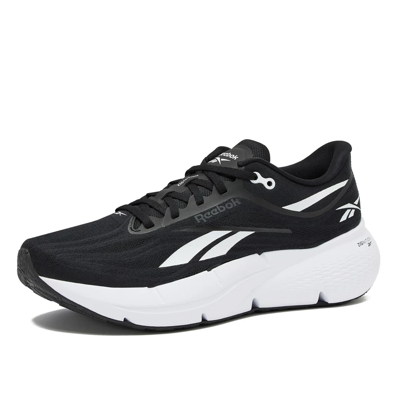 Reebok Zignition Running Shoes for Men Sneakers, Black/White, 7.5 UK