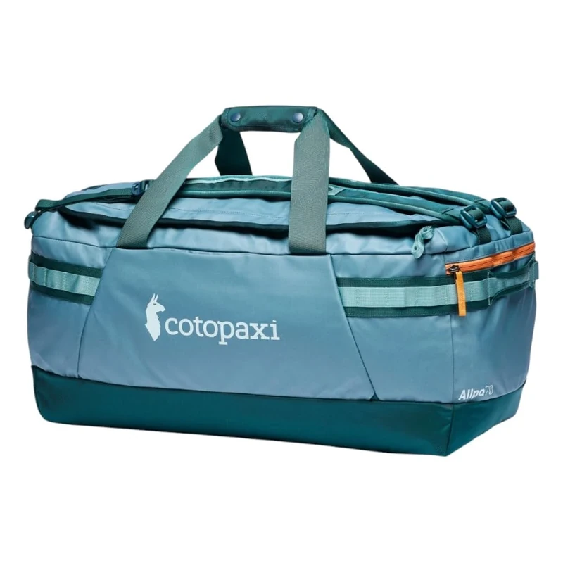 Cotopaxi Allpa Getaway 70 L Duffel, Blue Spruce and Abyss, One Size, Allpa Getaway 70 L Duffel