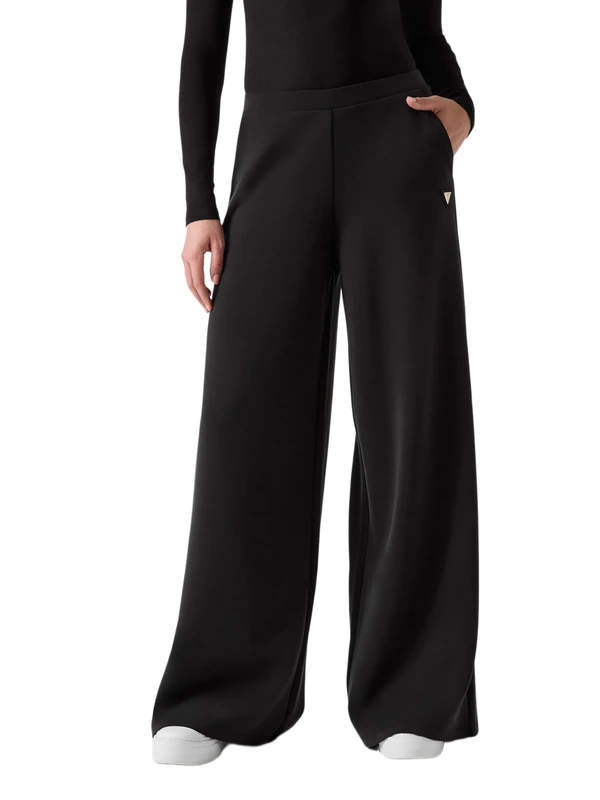 GUESS Palazzo Pants Women Olympe Wide Leg Pants Relaxed Fit Black