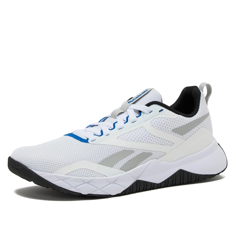 Reebok Men's Nfx Trainer Sneaker, White/Black/Optimum Blue, 10.5 UK