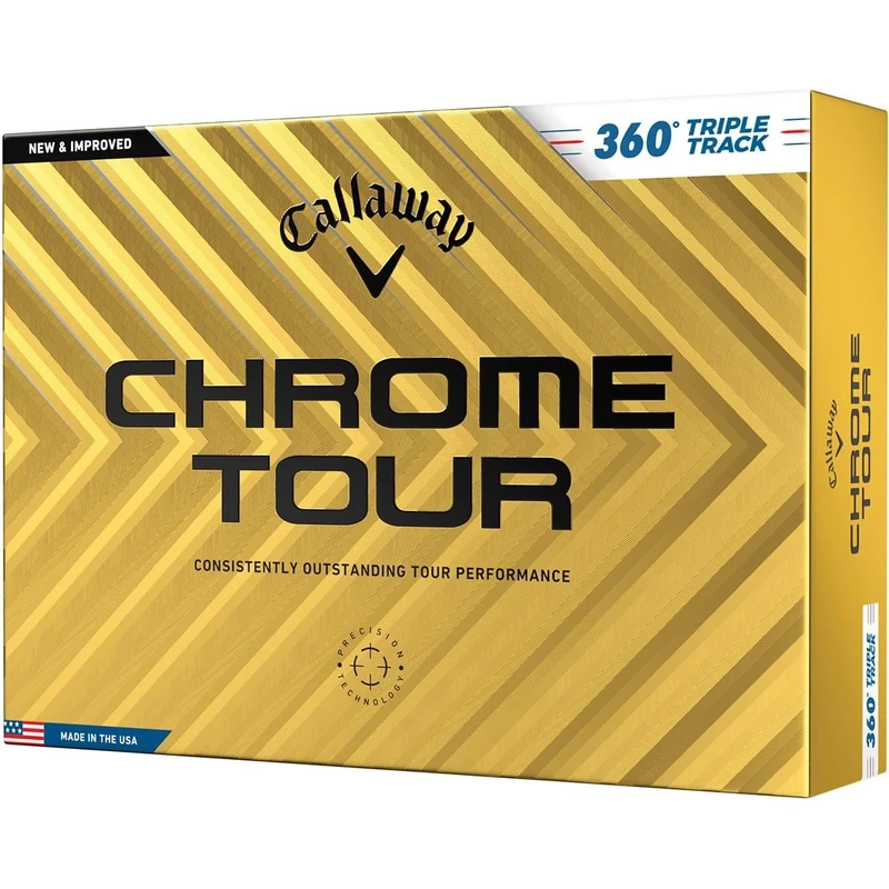 Callaway Golf Chrome Tour Golf Ball, Triple Track 360