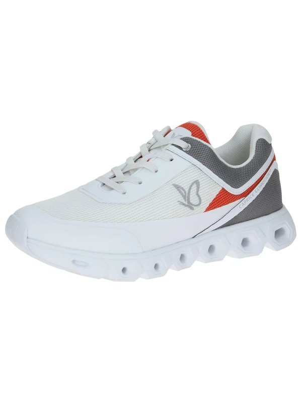 CAPRICE Women Sneakers Flat Sporty Vegan, Multicolor (Lt.Grey/White), 6.5 UK - Image 1