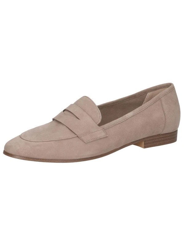 CAPRICE Women's Leather Loafers Elegant, Brown (Mud Suede), 7 UK