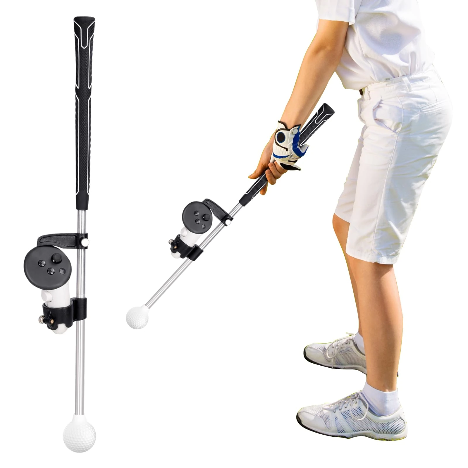 VR Golf Compatiable for Meta Quest 3 Weighted Club Attachment (Quest 3)