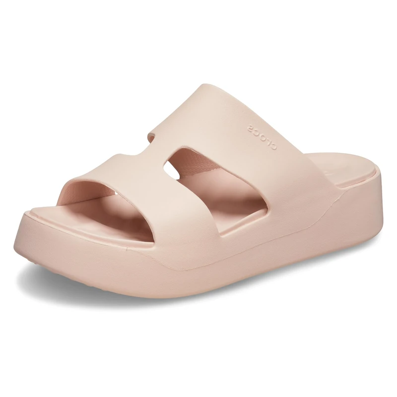 Crocs Women Sandal, Getaway Platform H-Strap, Quartz, 9 UK Women
