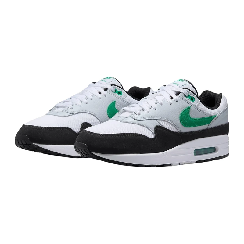 NIKE FN6952-100 Air Max 1 Men White/Stadium Green-Pure Platinum-Black UK 10.5