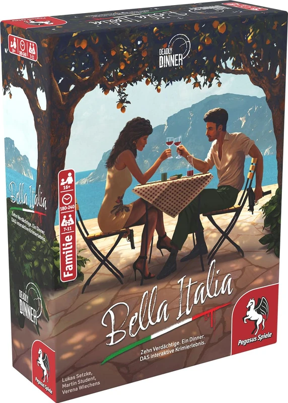 Pegasus Spiele 19015G Deadly Dinner-Bella Italia Crime Game