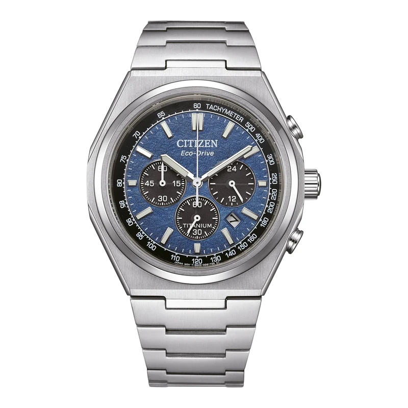 Citizen Men's Chronograph Eco-Drive Watch with Titan Strap CA4610-85L