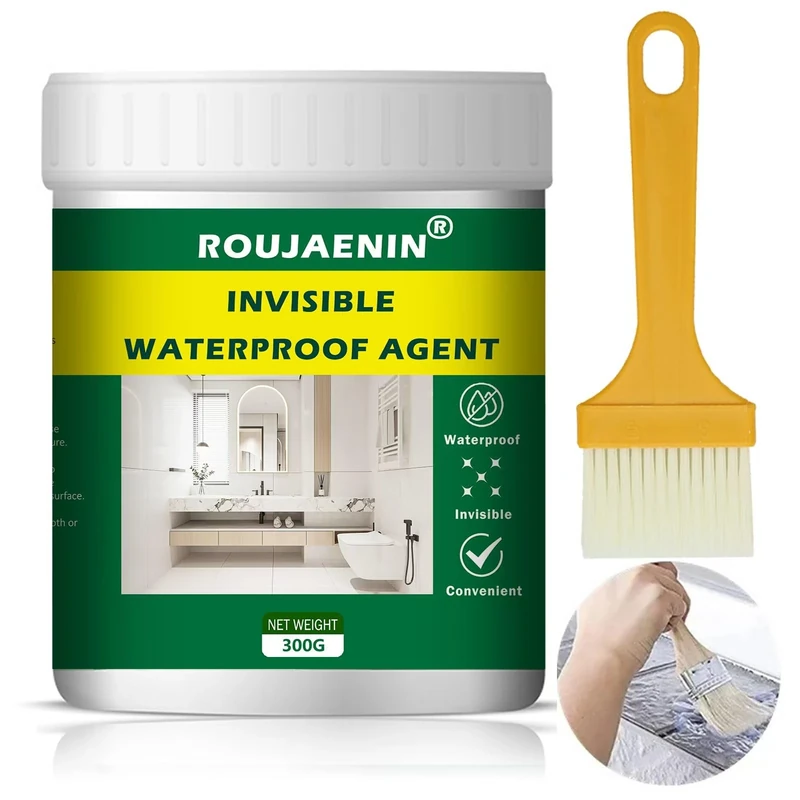 300g Invisible Waterproof Sealant, Anti-Leaking Clear Insulation Sealant Super Strong Anti-Leakage Agent, For Roof,Bathroom, Patio Sealer Outdoor, Indoor
