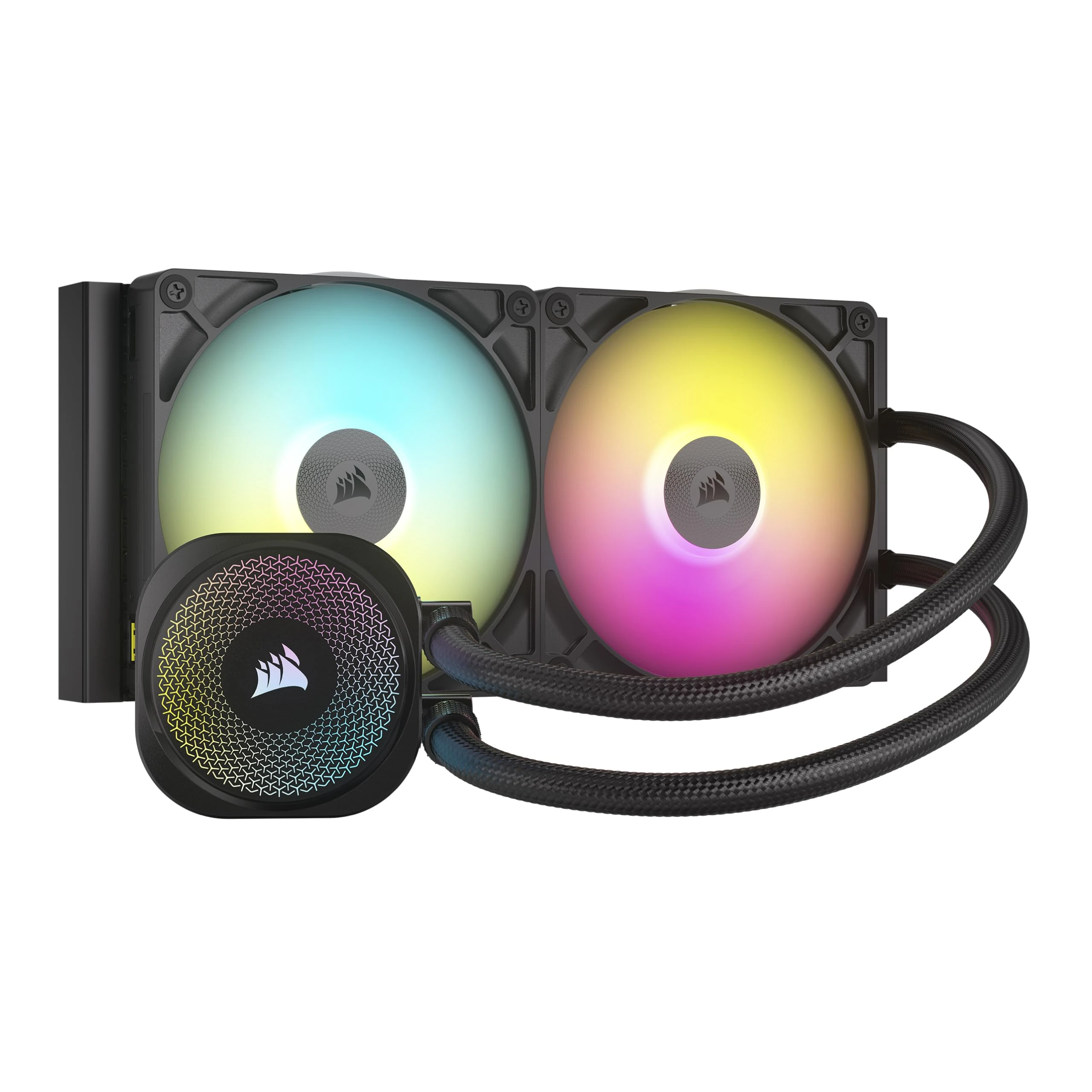 Corsair iCUE LINK TITAN 280 RX RGB Liquid CPU Cooler – 280mm AIO – 2x RX140 RGB Fans Included – Fits Intel LGA 1851/1700, AMD AM5/AM4 – iCUE LINK System Hub Included – Black