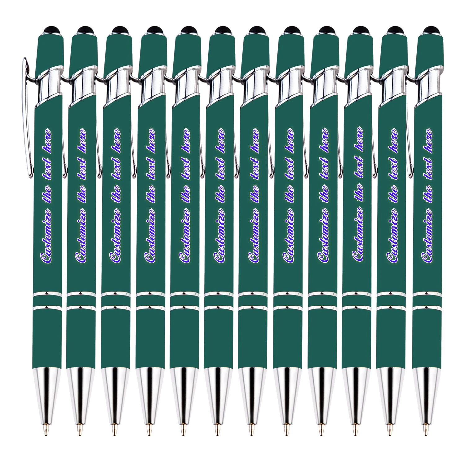 Custom Advertising Ballpoint Pens, Personalized Ballpoint Pen with Your Name or Text, Black Ink Pen for Office Staff School Student Use, Premium Ballpoint Pen for Company Promotion, Graduation, 252PCS