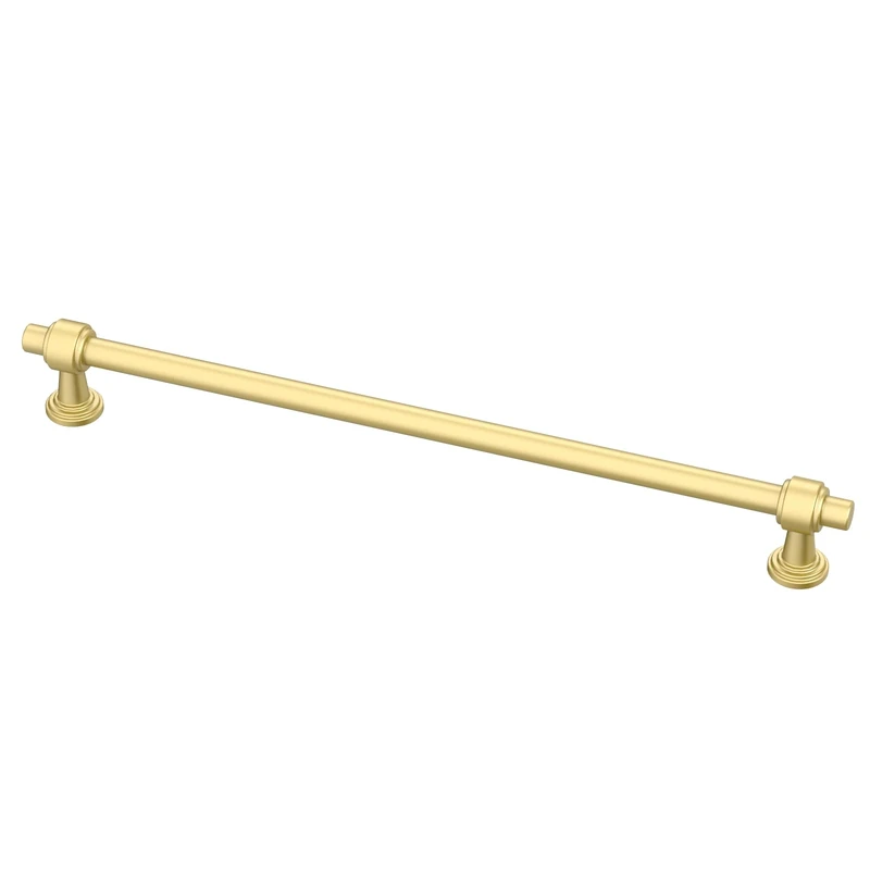 Alzassbg 10 Pack Matt Gold Cabinet Pulls, 10 Inch(254mm) Hole Centers Cabinet Handles Kitchen Hardware Straight Bar for Cabinets and Drawer AL3505MGP