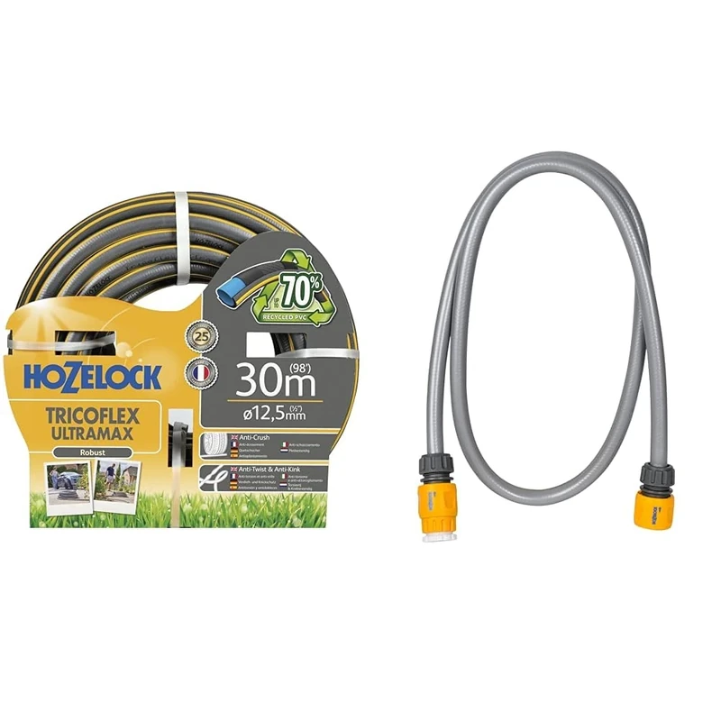 HOZELOCK - Ultramax Hose : Tricoflex ø 12.5mm (1/2") 30 m with Universal Connection kit
