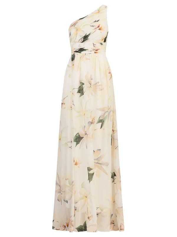 APART Fashion Women's Apart Langes Abendkleid aus Hochwertigem Polyester Casual Night Out Dress, Cream, 6